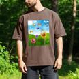 Frutiger Aero Aesthetic Tech Scenery Fishes Sunflower Raglan Baseball Tee Men's Comfort Colors T-Shirt Espresso Frutiger Aero Aesthetic Tech Scenery Fishes Sunflower Raglan Baseball Tee Men's Comfort Colors T-Shirt Espresso