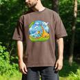 Frutiger Aero Y2K Fashion Trends Statement Piece Tech Orange Men's Comfort Colors T-Shirt Espresso