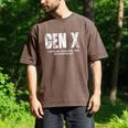 Gen X Caffeine Sarcasm 90s Nostalgia Men Women Graphic Men's Comfort Colors T-Shirt Espresso