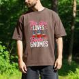 This Girl Loves Books And Gnomes Gardener Dwarf Garden Gnome Men's Comfort Colors T-Shirt Espresso