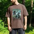 Godzilla Ocean Scene Comic Book Illustration Movie Monster Men's Comfort Colors T-Shirt Espresso
