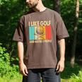 I Like Golf And Maybe 3 People Introvert Men's Comfort Colors T-Shirt Espresso I Like Golf And Maybe 3 People Introvert Men's Comfort Colors T-Shirt Espresso