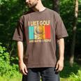I Like Golf And Maybe 3 People Introvert Raglan Baseball Tee Men's Comfort Colors T-Shirt Espresso