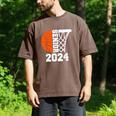 Graduate Senior Class Of 2024 Basketball Player Graduation Men's Comfort Colors T-Shirt Espresso