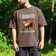 I Graduated Can I Go Back To Bed Sleepy Red Panda Graduation Men's Comfort Colors T-Shirt Espresso