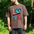 I Heart Books Love Reading Red And Stripe Animated Cat For Men Women Girls Kids Men's Comfort Colors T-Shirt Espresso