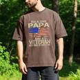 I'm A Dad Papa And Veteran Retro Dad Papa Grandpa Men's Comfort Colors T-Shirt Espresso