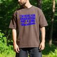 I'm Here For Graduation School Class Senior 2024 Men's Comfort Colors T-Shirt Espresso