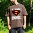 I'm A Twin DAD-What's Your Superpower Men's Comfort Colors T-Shirt Espresso I'm A Twin DAD-What's Your Superpower Men's Comfort Colors T-Shirt Espresso
