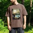 Introvert Bigfoot Sasquatch Loch Ness Monster Bruh Men's Comfort Colors T-Shirt Espresso