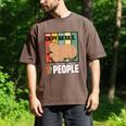 Introvert Capybara Rodent Animal Lover Antisocial Retro Men's Comfort Colors T-Shirt Espresso