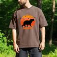 Introvert Retro Sunset Capybara Tee Men's Comfort Colors T-Shirt Espresso