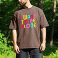 Introvert I Want To Be Alone Retro Wavy Men's Comfort Colors T-Shirt Espresso