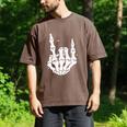 Just A Dad Who Always Came Back 2 Sided Skeleton Men's Comfort Colors T-Shirt Espresso