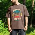 I Leveled Up To Dad Of 2 2026 Promoted To Dad Of Two Kids Men's Comfort Colors T-Shirt Espresso