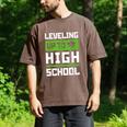 Leveling Up To High School Tee Shirt Gaming Graduation Men's Comfort Colors T-Shirt Espresso