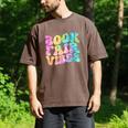 Library Book Fair Vibe Tie Dye School Reading Nostalgic Men's Comfort Colors T-Shirt Espresso