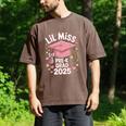 Little Miss Pre-K Grad 2025 Preschool Graduation Girls Kids Men's Comfort Colors T-Shirt Espresso