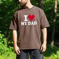 I Love My Dad Men's Comfort Colors T-Shirt Espresso
