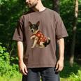 I Love Dad Tattoo Rat Terrier Dad Men's Comfort Colors T-Shirt Espresso