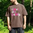 I Love My Daddy Best Dad Ever Father's Day Cool Kids Men's Comfort Colors T-Shirt Espresso