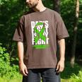 Lymphoma Cancer Awareness Lime Green Ribbon Dad's Fight Men's Comfort Colors T-Shirt Espresso