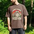 Men I Don't Snore I Dream I'm Tractor Farmer Dad Men's Comfort Colors T-Shirt Espresso
