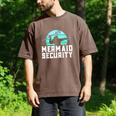 Mermaid Security Shirt Boys Swimmer Dad Merdad Trident Men's Comfort Colors T-Shirt Espresso