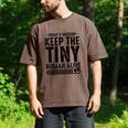 New Dad Est Keep Tiny Human Alive First Time Father's Day Men's Comfort Colors T-Shirt Espresso