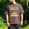Not At All Friendly Do Not Approach Introvert Warning Men's Comfort Colors T-Shirt Espresso