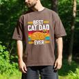 Orange Cat Best Cat Dad Ever Orange Tabby Cat Men's Comfort Colors T-Shirt Espresso