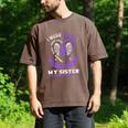 Overdose Awareness Shirt In Memory Of Sister Purple Ribbon Men's Comfort Colors T-Shirt Espresso Overdose Awareness Shirt In Memory Of Sister Purple Ribbon Men's Comfort Colors T-Shirt Espresso