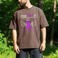 Pancreatic Cancer I Wear Purple In Memory Of My Dad Men's Comfort Colors T-Shirt Espresso