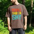People Think I'm Shy I Introvert Men's Comfort Colors T-Shirt Espresso People Think I'm Shy I Introvert Men's Comfort Colors T-Shirt Espresso