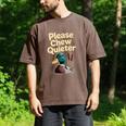 Please Chew Quieter Introvert Duck Lover Men's Comfort Colors T-Shirt Espresso