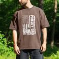 Pomsky Dad American Flag Pomsky Owner Pomsky Lover Men's Comfort Colors T-Shirt Espresso