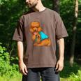 Poodle I Love Dad Tattoo Apparel Dog Dad Dads For Men Women Men's Comfort Colors T-Shirt Espresso