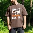 Proud Auntie Of a Basketball Senior 2026 Graduation Gifts Men's Comfort Colors T-Shirt Espresso