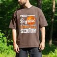 Proud Boyfriend Of A 2025 Senior Graduation Basketball Men's Comfort Colors T-Shirt Espresso