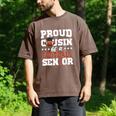 Proud Cousin Of a Football Senior 2026 Graduation Gifts Men's Comfort Colors T-Shirt Espresso
