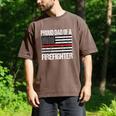 Proud Dad Of a Firefighter Fireman Parent Men's Comfort Colors T-Shirt Espresso