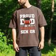 Proud Dad Of a Football Senior 2026 Graduation Men's Comfort Colors T-Shirt Espresso