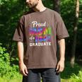 Proud Mom Of a 2022 Graduate Matching Tie Dye Graduation Men's Comfort Colors T-Shirt Espresso