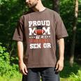 Proud Mom Of a Football Senior 2026 Graduation Gifts Men's Comfort Colors T-Shirt Espresso