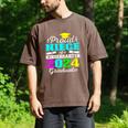 Proud Niece Of Kindergarten Graduate 2024 Graduation Niece Men's Comfort Colors T-Shirt Espresso