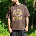 Proud Step Dad Of Two 2024 Graduate Class 2024 Graduation Men's Comfort Colors T-Shirt Espresso