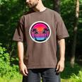 Retro 80s Synthwave Sunset & Palm Trees Retro Nostalgia 80s Men's Comfort Colors T-Shirt Espresso Retro 80s Synthwave Sunset & Palm Trees Retro Nostalgia 80s Men's Comfort Colors T-Shirt Espresso