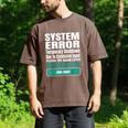Sarcastic Apparel For Antisocial Introverts System Error Men's Comfort Colors T-Shirt Espresso