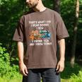 Sewing Reading Books Drinking Tea Sew Sewist Men's Comfort Colors T-Shirt Espresso