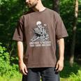Skeleton Reading Book Anxious Stressed True Crime Obsessed Men's Comfort Colors T-Shirt Espresso